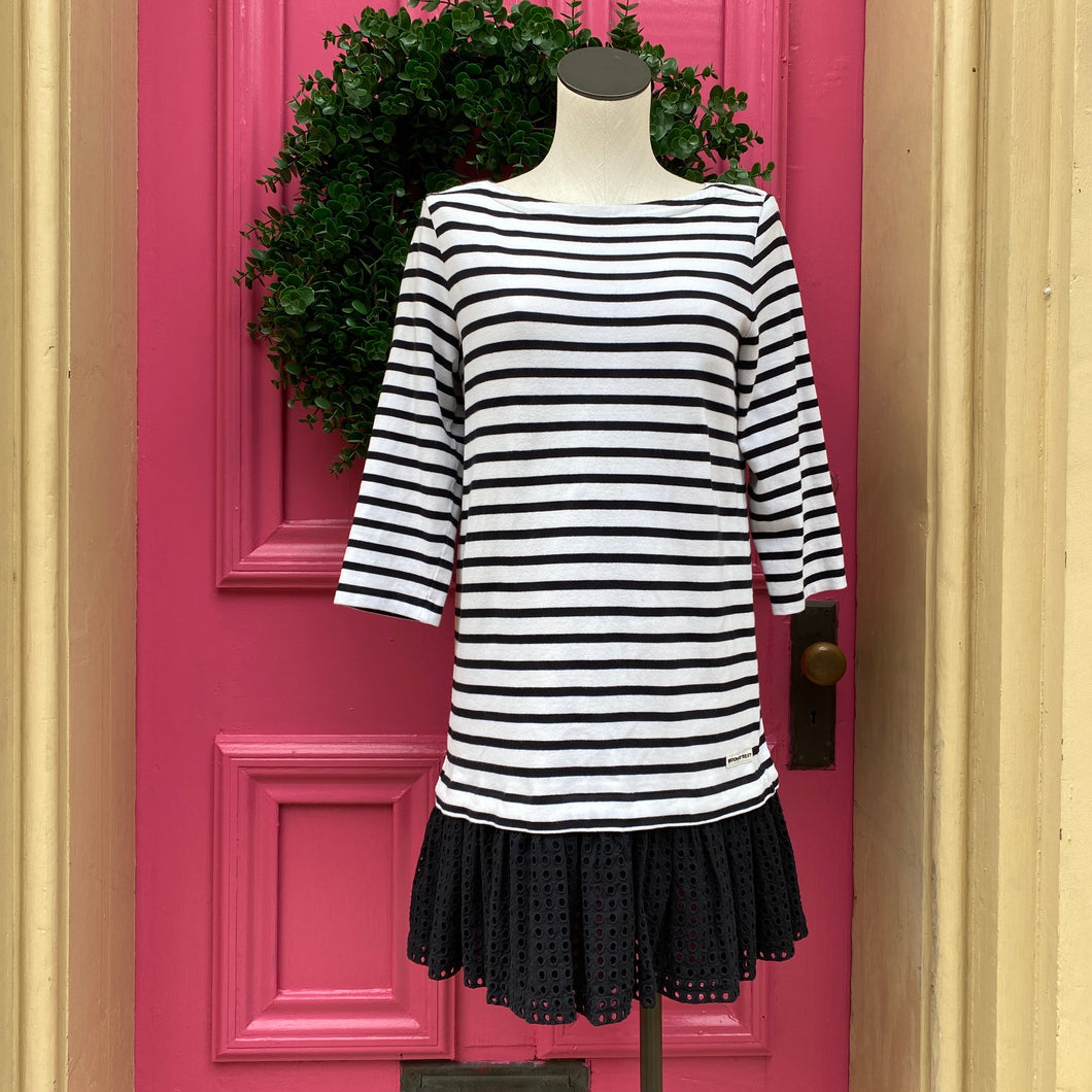Kate Spade black and white striped dress size L