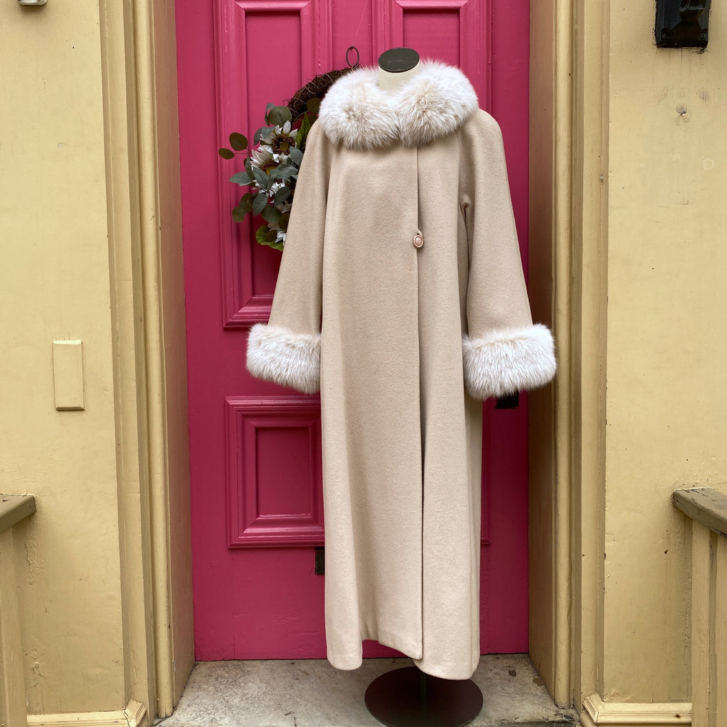 Marvin Richards light pink wool coat size 12
