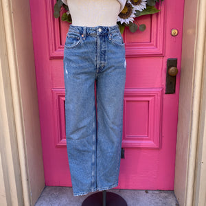 We the Free distressed button fly Mom jeans size 6