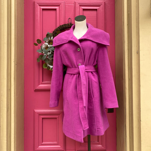Coach bright purple coat size L