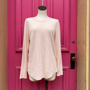Loft light pink lightweight sweater size M NWT