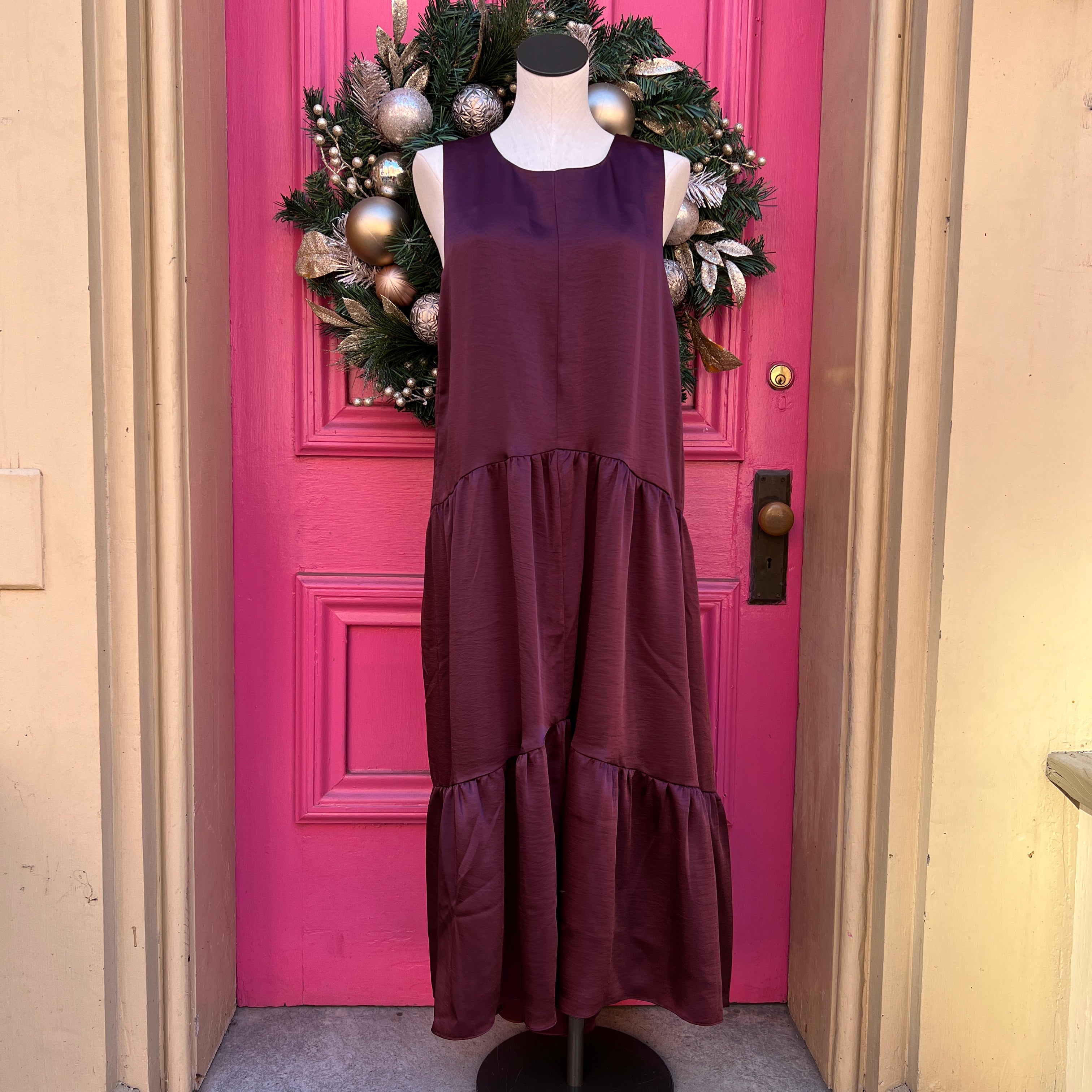 Universal Standard Frida Satin Maxi Dress size S (14/16) NWT