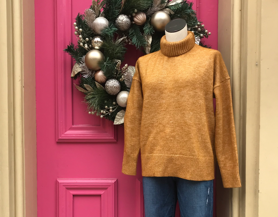 Loft golden yellow sweater size L