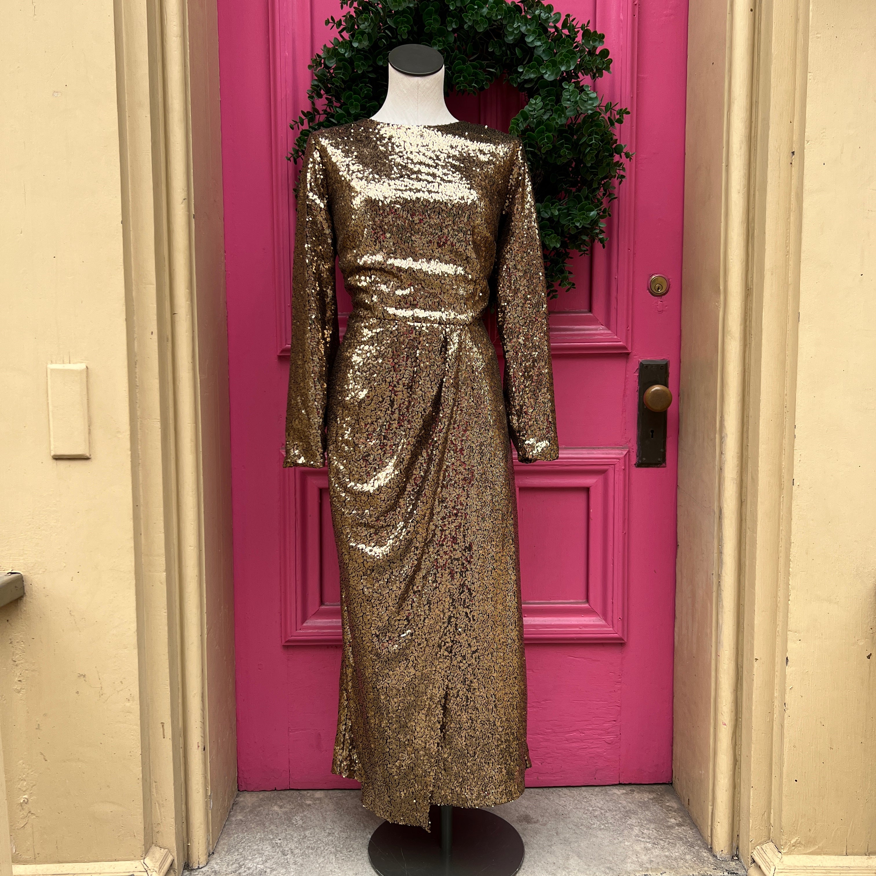 Eloquii gold sequined dress size 14 NWT