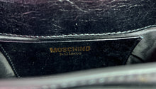 Moschino black leather Hidden lock bag
