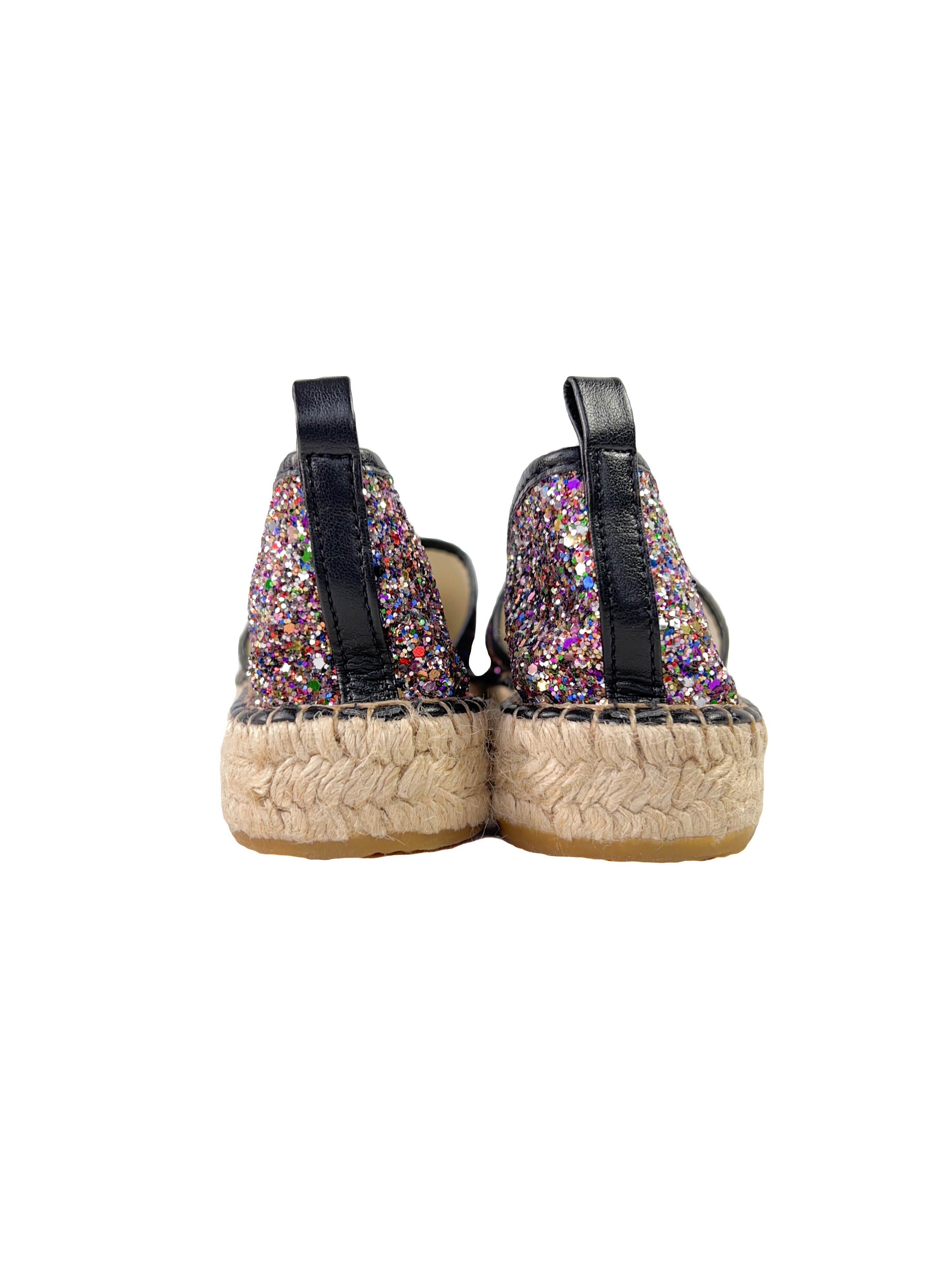 Free People glitter espadrilles size 37 new
