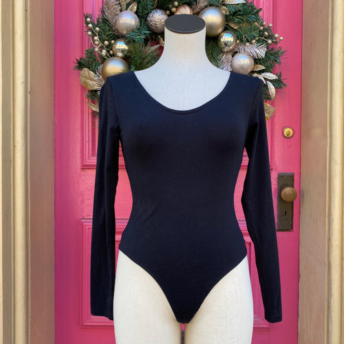BP. black long sleeve bodysuit size Medium