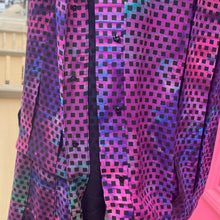 Proenza Schouler purple multicolor short sleeve silk dress size 10