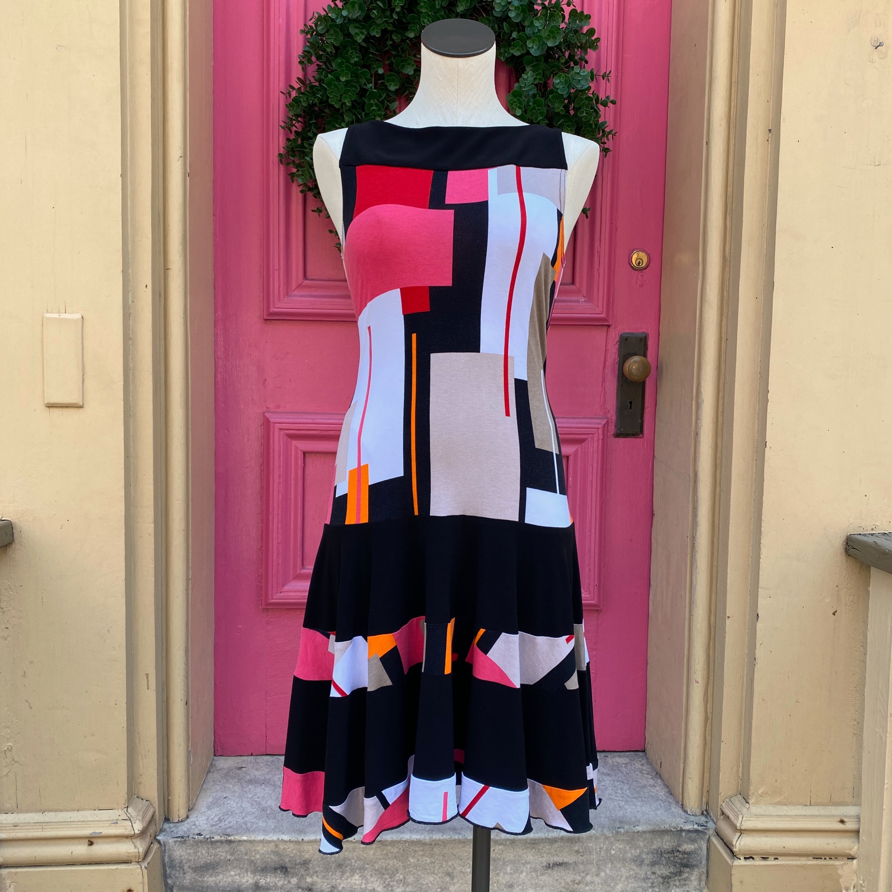 Joseph Ribkoff multi color tank dress size 8