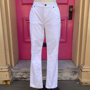 Lauren Ralph Lauren white straight jeans size 8 Petite