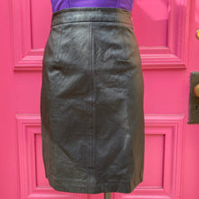 Milly black lamb leather skirt size 6 AS IS