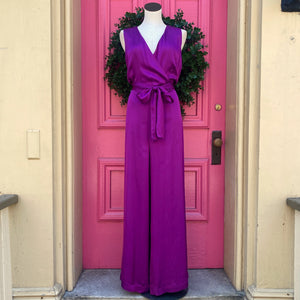 Lauren Ralph Lauren purple tank jumpsuit size 16 new with tags