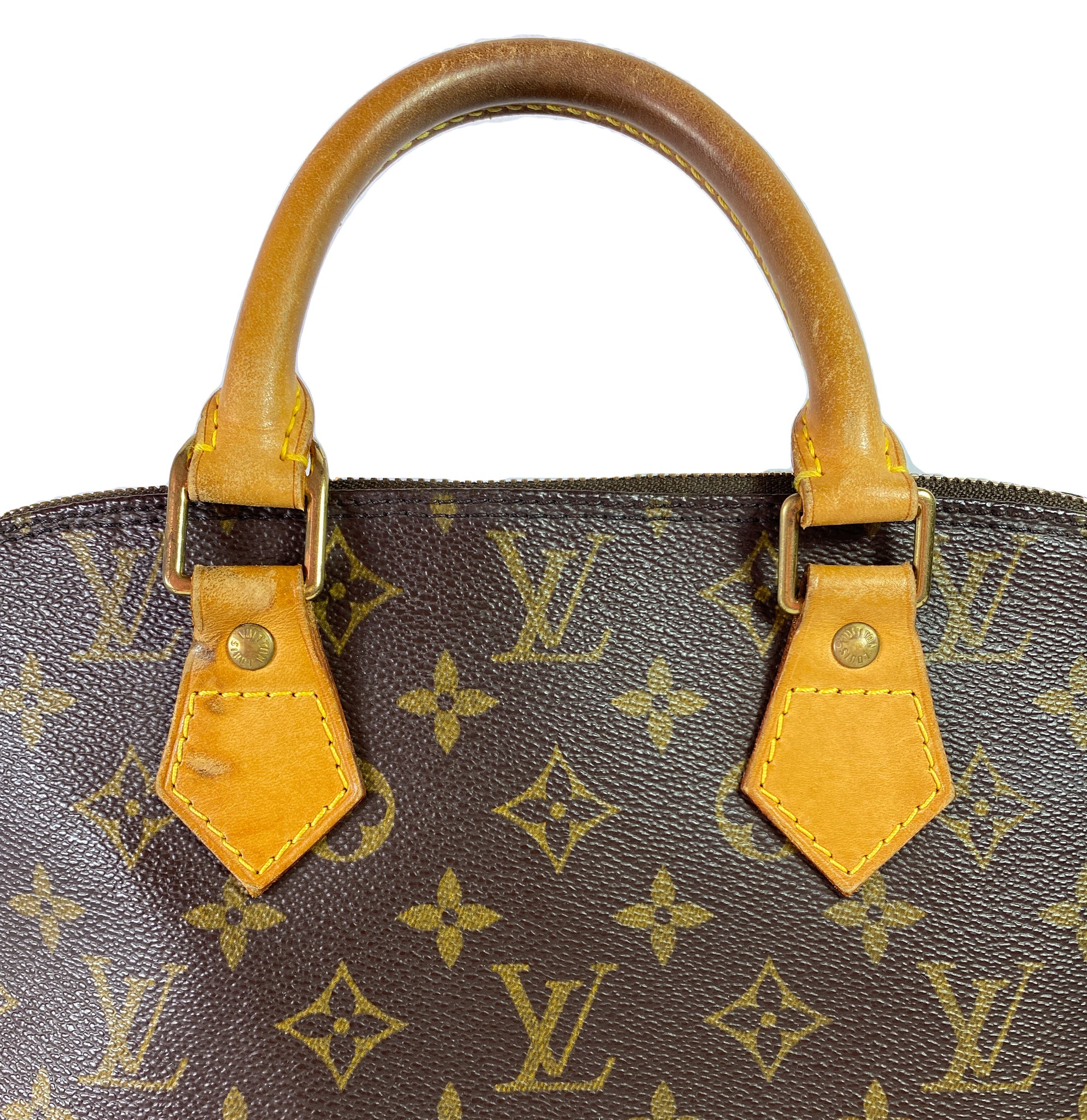 Louis Vuitton Alma PM Monogram Top Handle Handbag, France 1997. at 1stDibs   louis vuitton alma sizes, 1997 louis vuitton bag, louis vuitton top  handle handbags