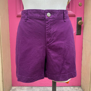 Gap purple khaki girlfriend shorts size 8