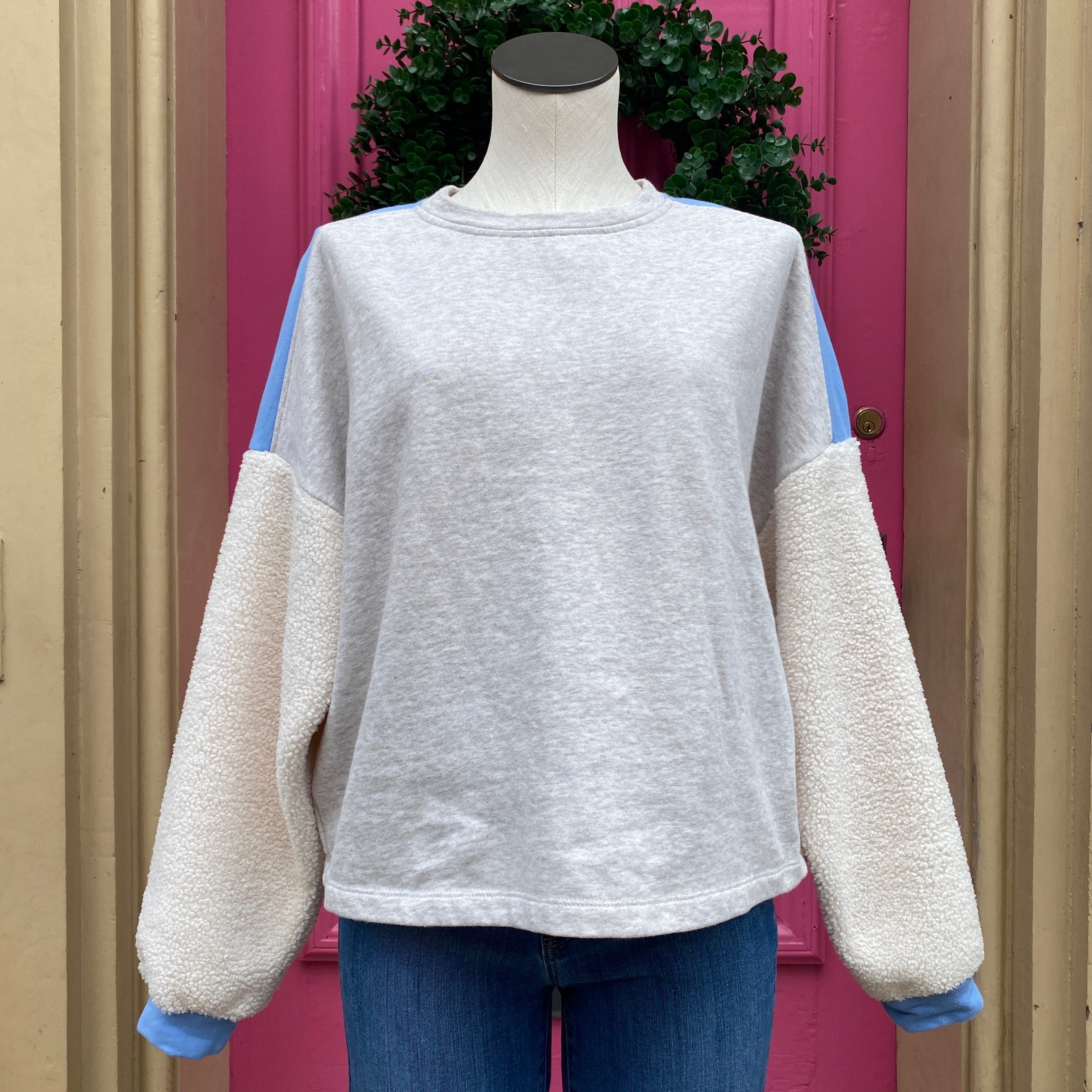 Sanctuary faux shearling pullover size XSmall