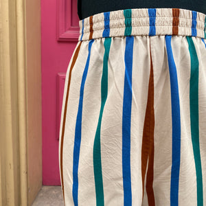 Thirdlove multi color striped silk pants size XL