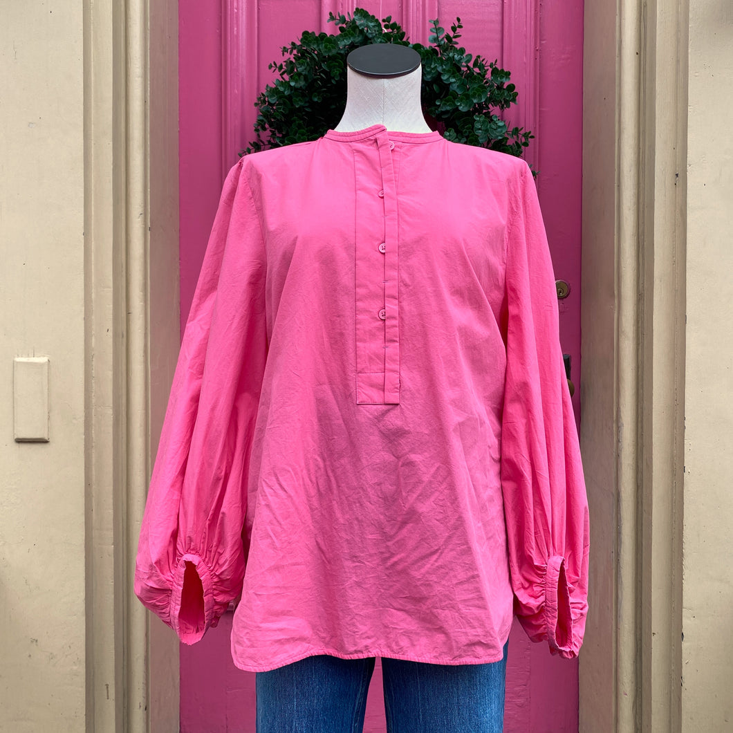COS hot pink long sleeve top size 10