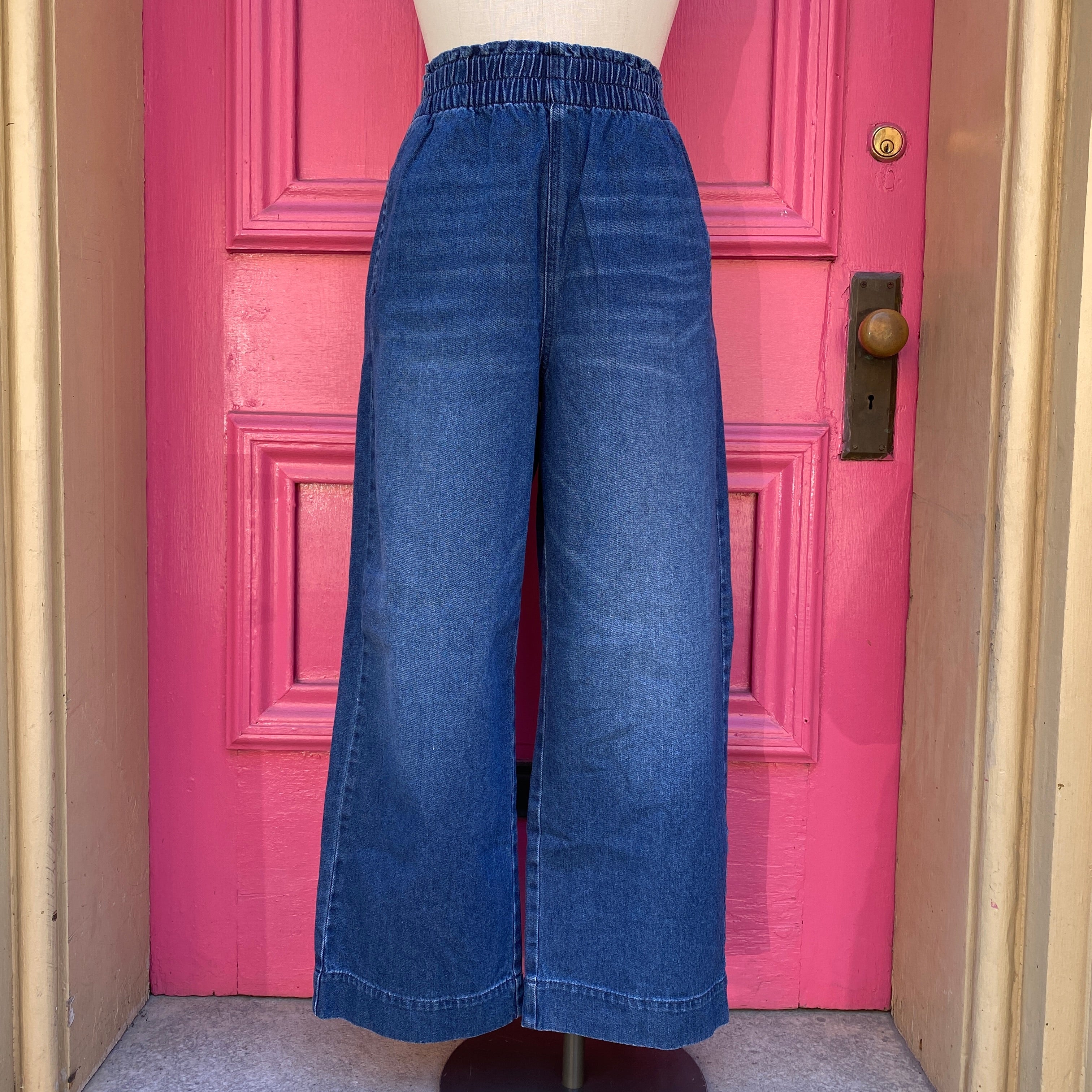 American Eagle wide leg denim pants size 10