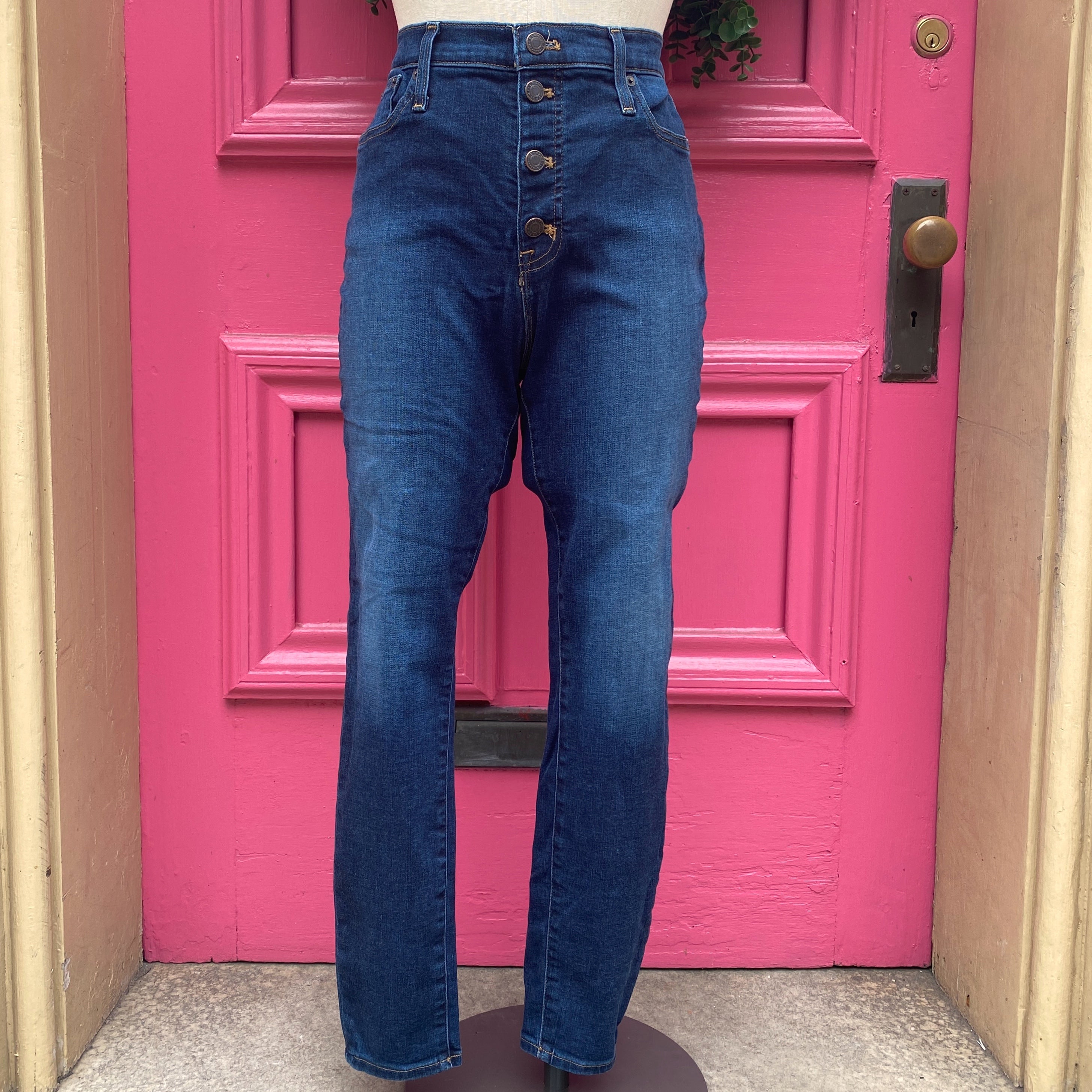 J.Crew Mercantile button fly jeans size 12 - My Girlfriend's Wardrobe LLC