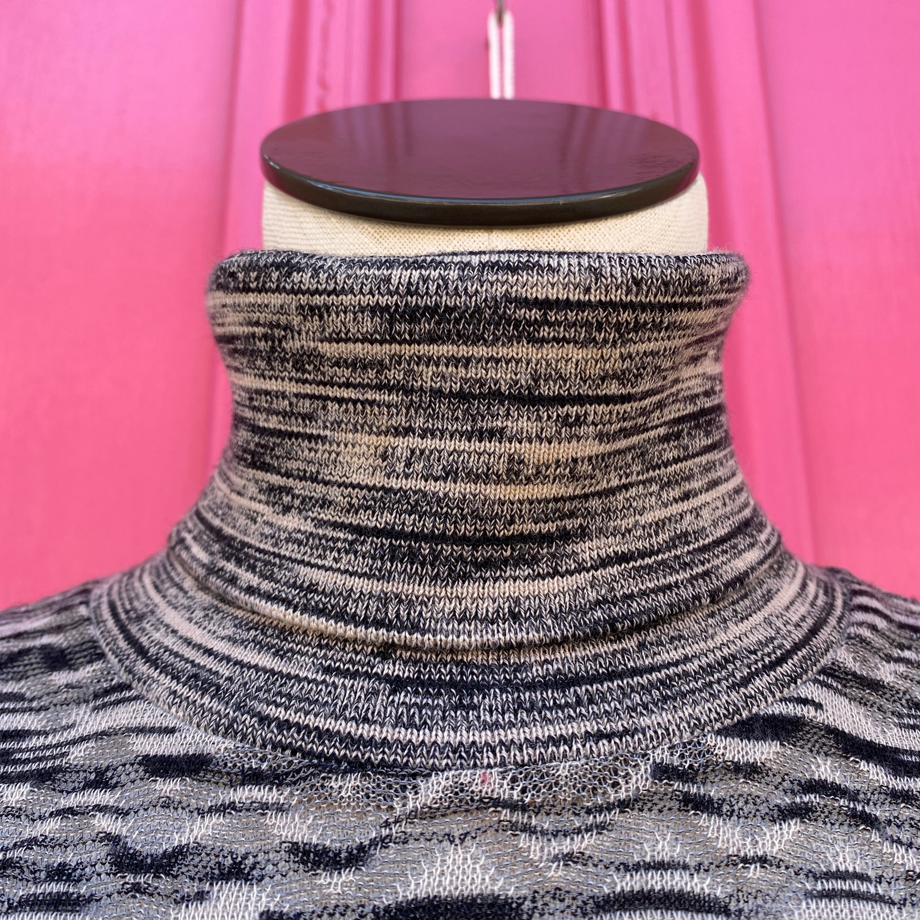 Missoni black beige sweater dress size 8 as is