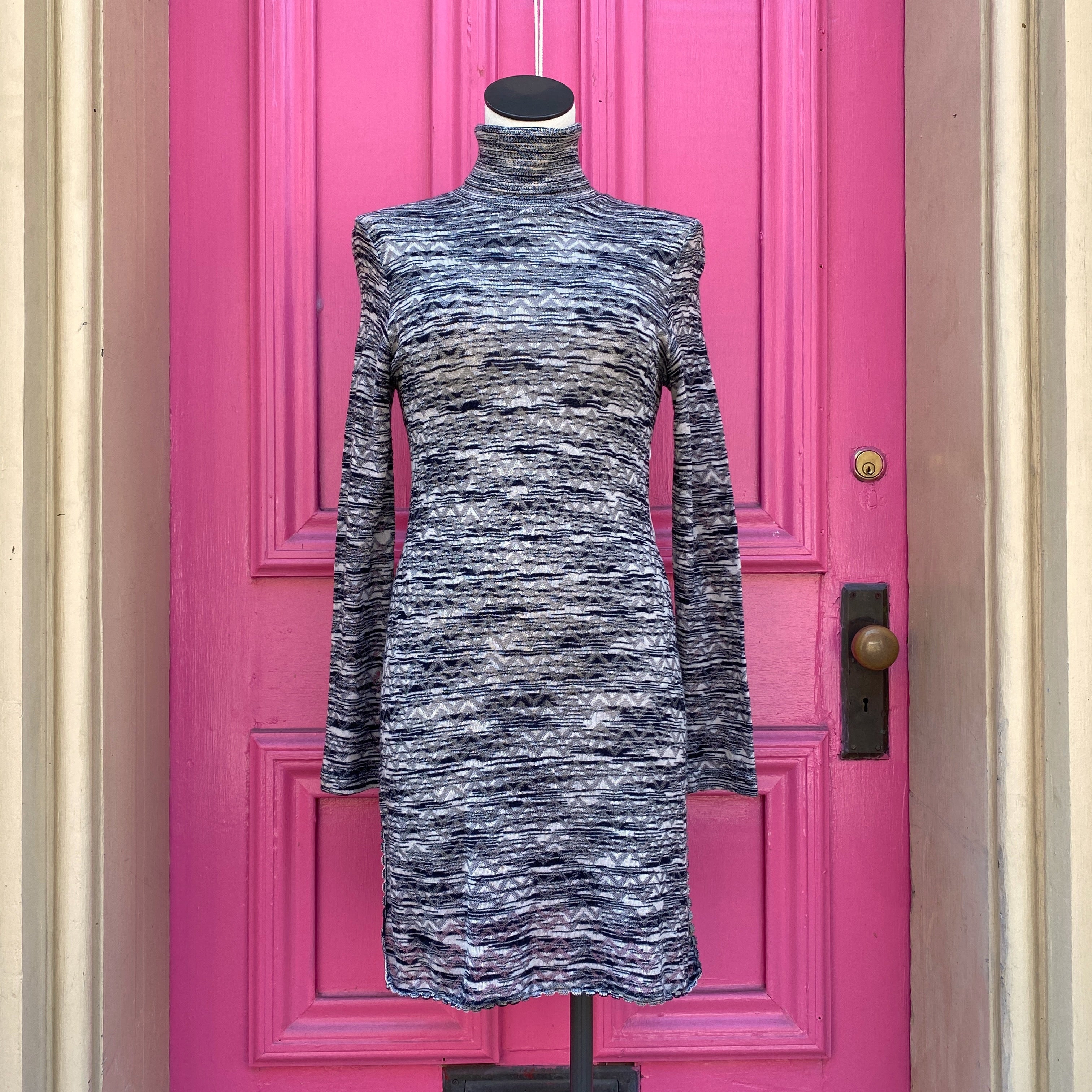 Missoni black beige sweater dress size 8 as is